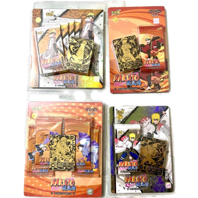 Combo 5 packs Thẻ nhân phẩm Naruto Kayou Bilster