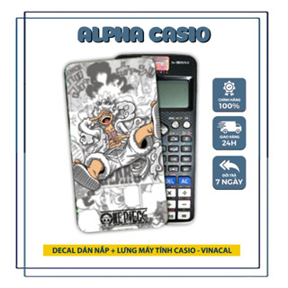 Miếng dán skin decal Luffy Gear 5 Decal one piece new 2025 cho máy tính casio fx 580vnx 570vnplus fx880 570esplus