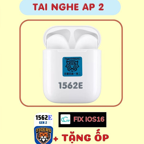 Tai Nghe Hổ Vằn 1562E AP2 Hubert Made in Japan Cao Cấp Pin 8 Giờ ĐÃ FIX IOS16 - Bảo Hành 12 Tháng
