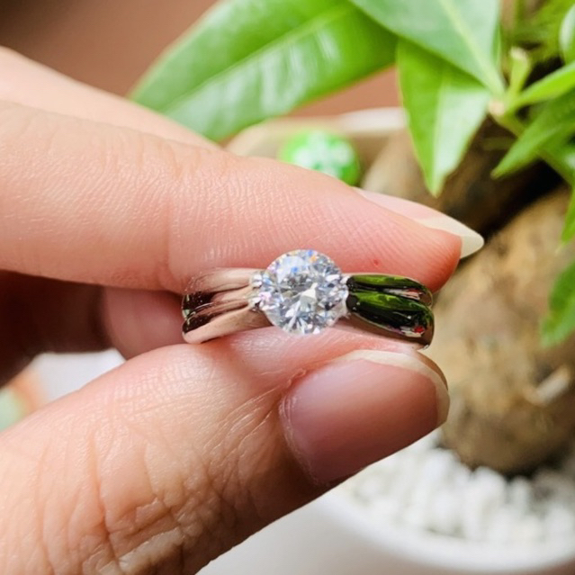 N2.189 Nhẫn bạc đa cz kiểu nhún nơ | Độc lạ | Vintage | Silver | Si Nhật | Japan | 2HAND | Bạc |