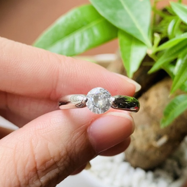 N2.189 Nhẫn bạc đa cz kiểu nhún nơ | Độc lạ | Vintage | Silver | Si Nhật | Japan | 2HAND | Bạc |