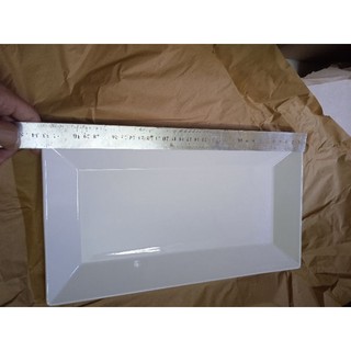 Dĩa chữ nhật minh.long 33*18cm - trắng ngà