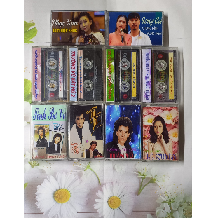 BĂNG CASSETTE NHẠC XƯA ÂM THANH CHẤT LƯỢNG COMBO 10 BĂNG