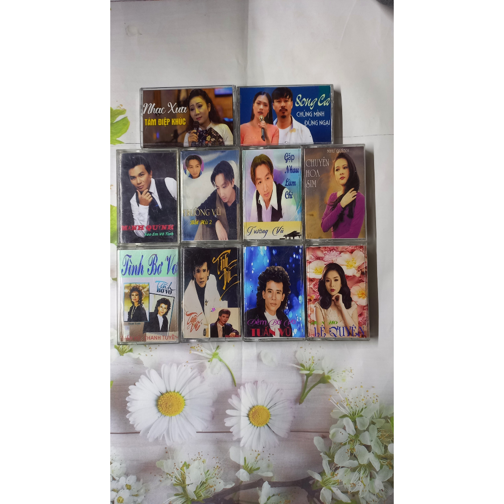 BĂNG CASSETTE NHẠC XƯA ÂM THANH CHẤT LƯỢNG COMBO 10 BĂNG