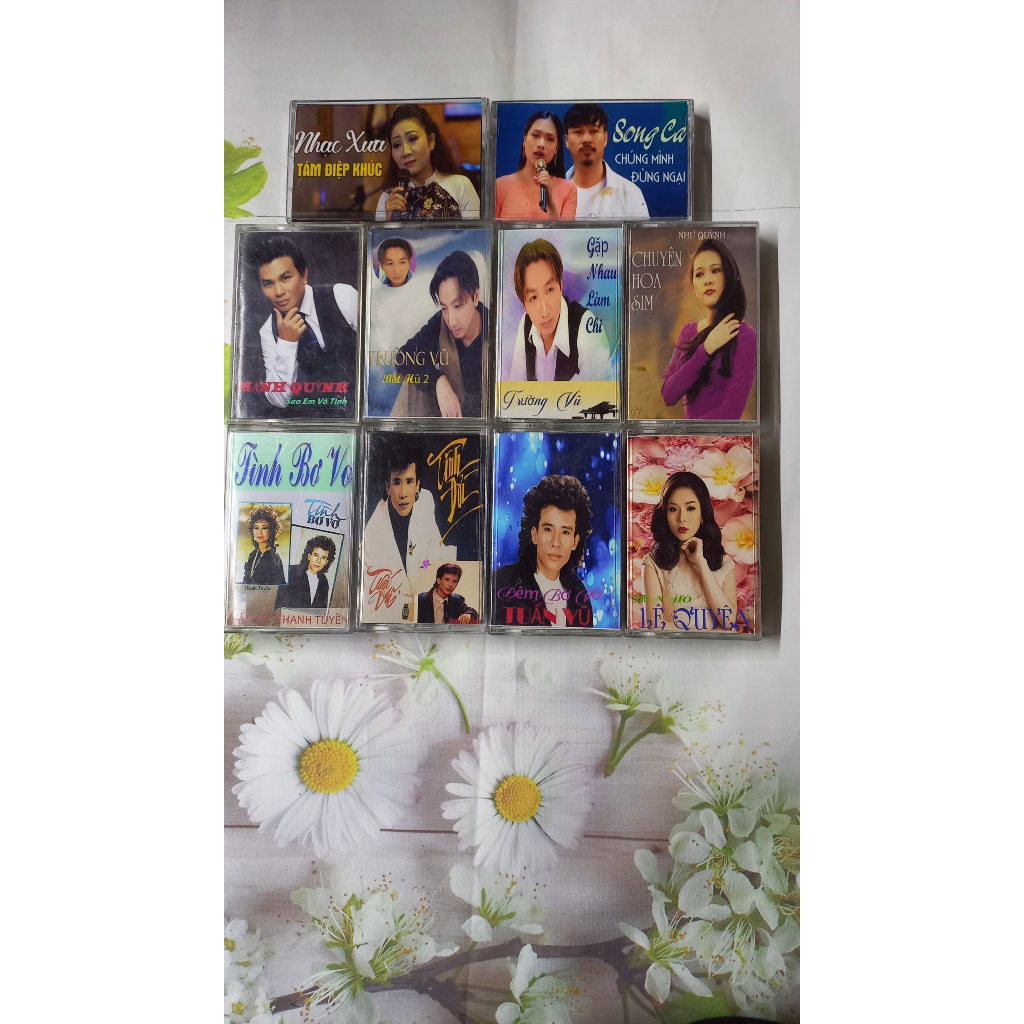 BĂNG CASSETTE NHẠC XƯA ÂM THANH CHẤT LƯỢNG COMBO 10 BĂNG