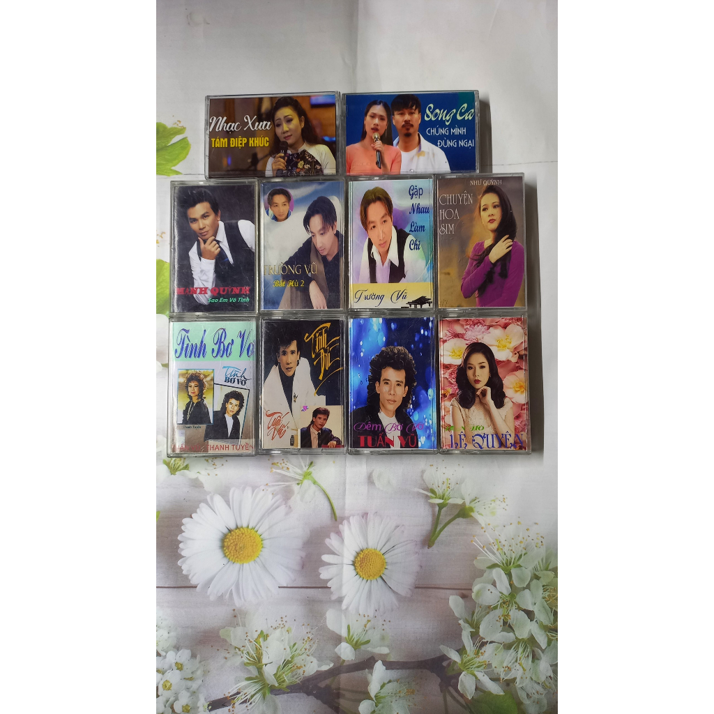 BĂNG CASSETTE NHẠC XƯA ÂM THANH CHẤT LƯỢNG COMBO 10 BĂNG