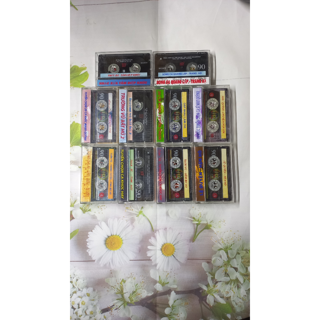 BĂNG CASSETTE NHẠC XƯA ÂM THANH CHẤT LƯỢNG COMBO 10 BĂNG