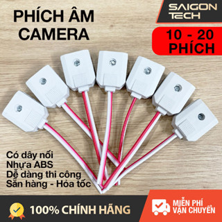 [HCM] Combo 10-20 phích âm lắp camera có dây nối - chất liệu nhựa ABS - Saigon Tech phân phối chính thức