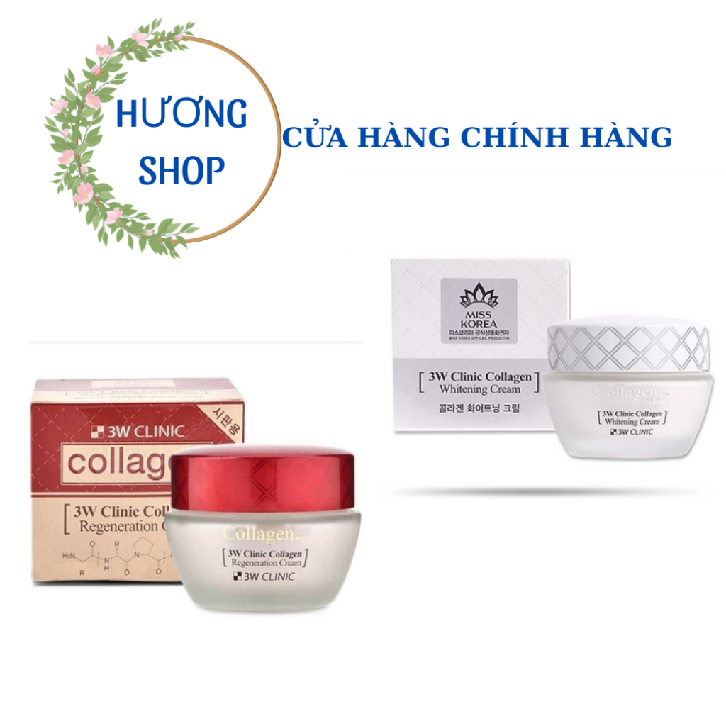 Kem Dưỡng Trắng Sáng Da 3W Clinic Collagen Regeneration Cream 60ml