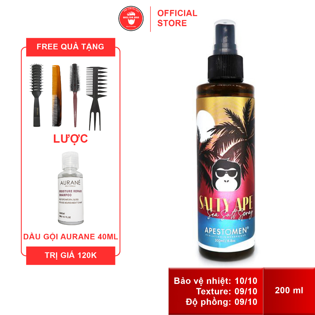 Xịt tạo phồng Apestomen Salty Ape Sea Salt Spray