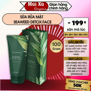  Sữa rửa mặt SeaWeed Detox Face Tảo Biển Dịu Nhẹ Lành Tính Hỗ Trợ Làm Sáng Da 100ml 