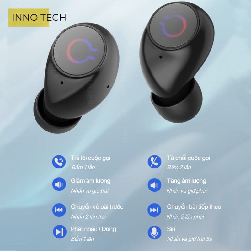 Loa âm thanh vòm 360 kết hợp tai nghe bluetooth 2in1 không dây phát nhạc liên tục 6 giờ, âm thanh vòm có chiếu đèn m