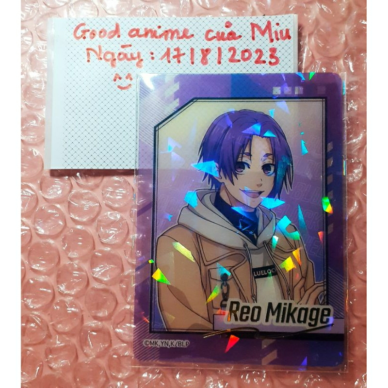 CARD CLEAR BLUE LOCK VOL 3