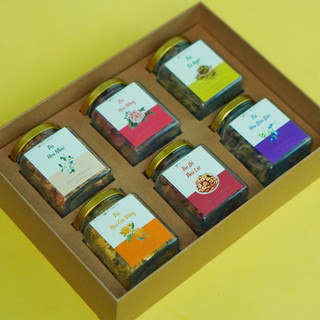 Gift set quà tặng đẹp da tặng bà,mẹ người yêu combo trà hoa thảo mộc trồng tự nhiên - MÔC TRÀ 98