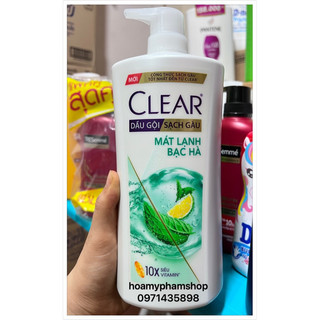 [mẫu mới] Dầu gội clear 880g bạc hà