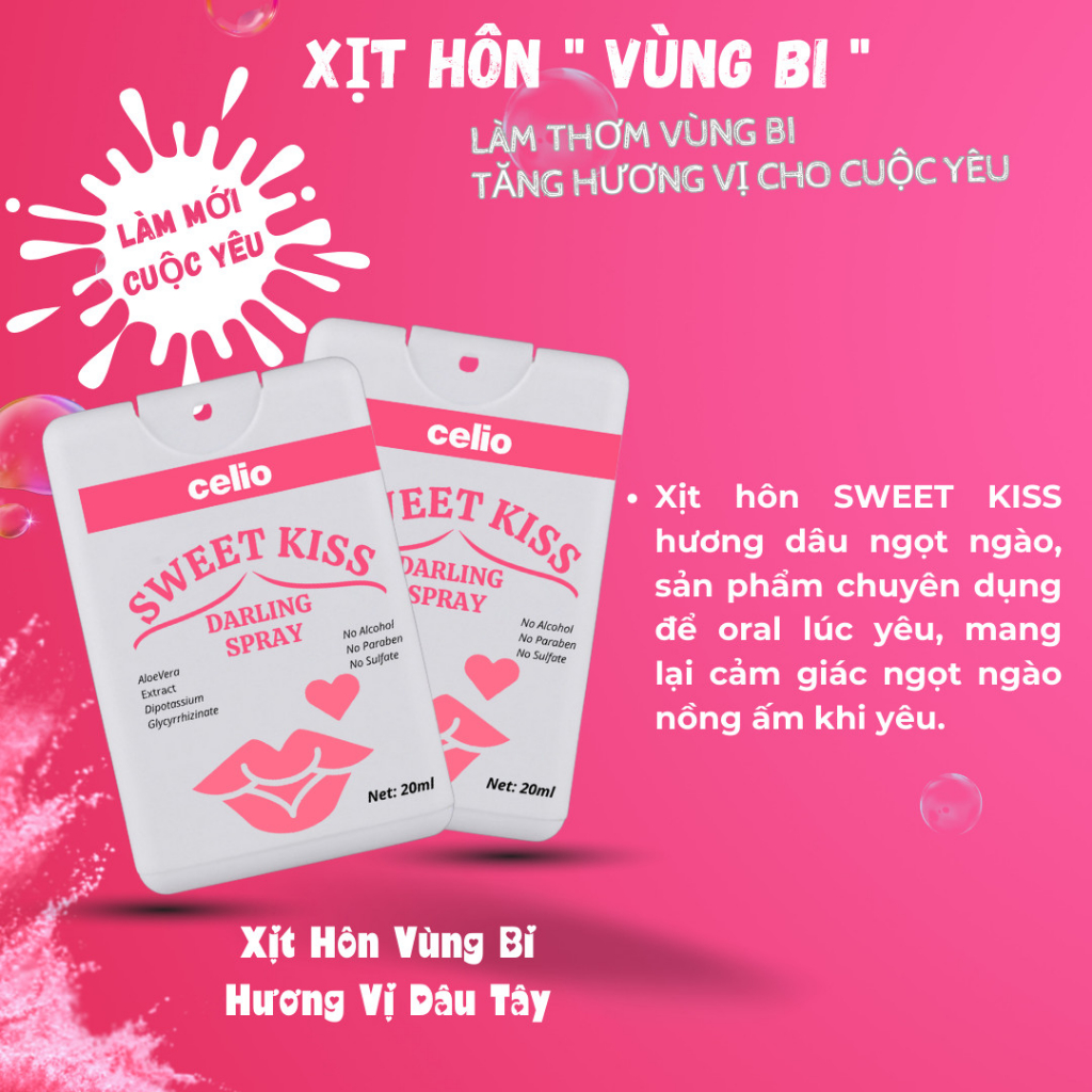 Xịt ngon xịt hôn vùng kín celio hương trái cây giúp nàng và chàng tự tin - ảnh sản phẩm 3