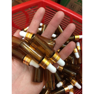 Lọ triết bóp 5ml màu nâu (mỏng)