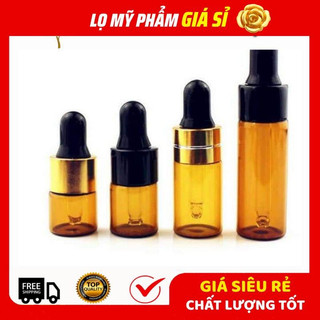 Lọ triết bóp 5ml màu nâu (mỏng)