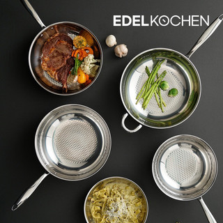Bộ Chảo Edelkochen COCO 3 lớp không xi, 3 lớp inox 304 đúc liền, hạn chế dính