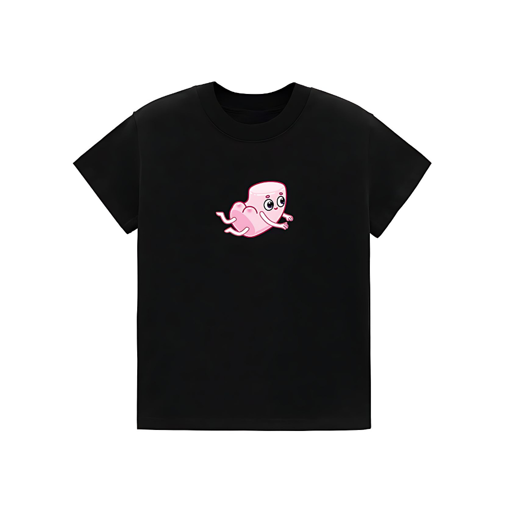 Áo Thun Form Fit Mẫu Mông Hồng. Áo Baby Tee Chất Cotton Co Giãn