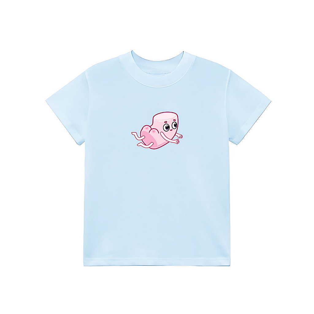 Áo Thun Form Fit Mẫu Mông Hồng. Áo Baby Tee Chất Cotton Co Giãn