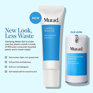 (Mẫu mới 2023) Gel dưỡng cách ly vi khuẩn và ngừa mụn Murad CLARIFYING OIL-FREE WATER GEL