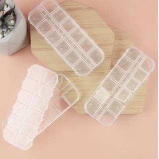Khay nhựa đựng đá nail , khay đựng charm làm móng 12 ô