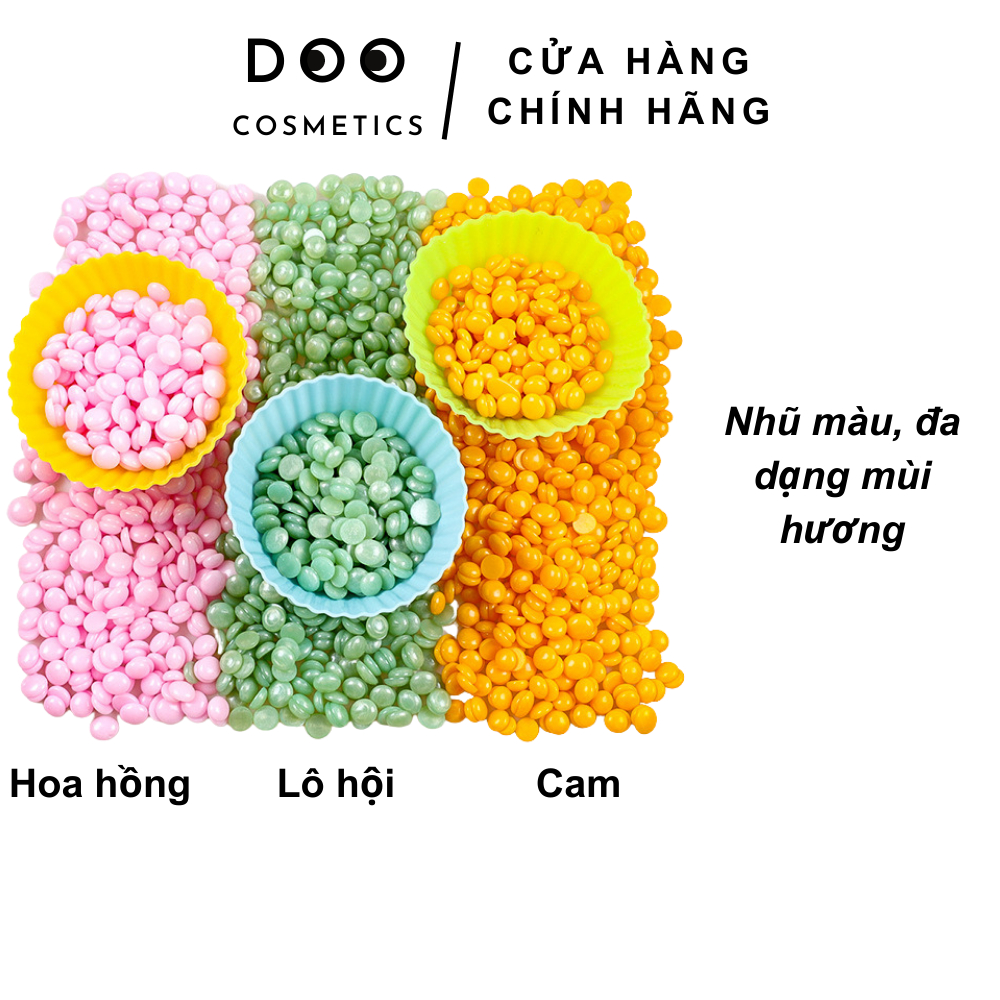 Sáp wax nóng nhũ hồng siêu bám lông, wax lông nách lông chân râu bikini, an toàn cho da.