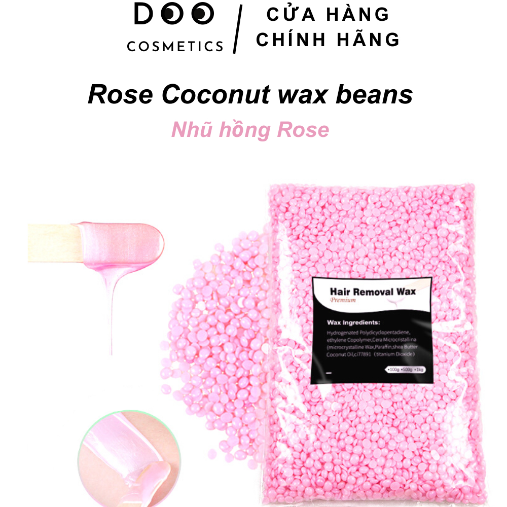 Sáp wax nóng nhũ hồng siêu bám lông, wax lông nách lông chân râu bikini, an toàn cho da.