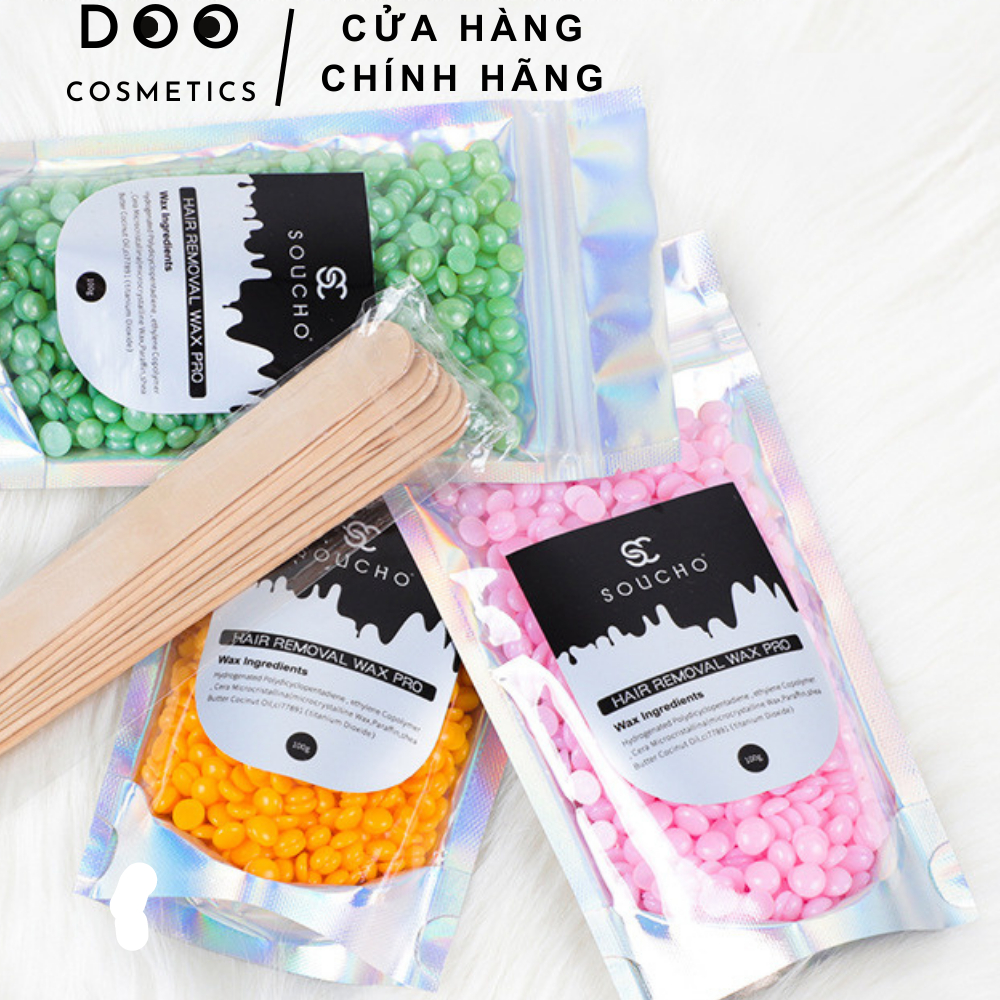 Sáp wax nóng nhũ hồng siêu bám lông, wax lông nách lông chân râu bikini, an toàn cho da.