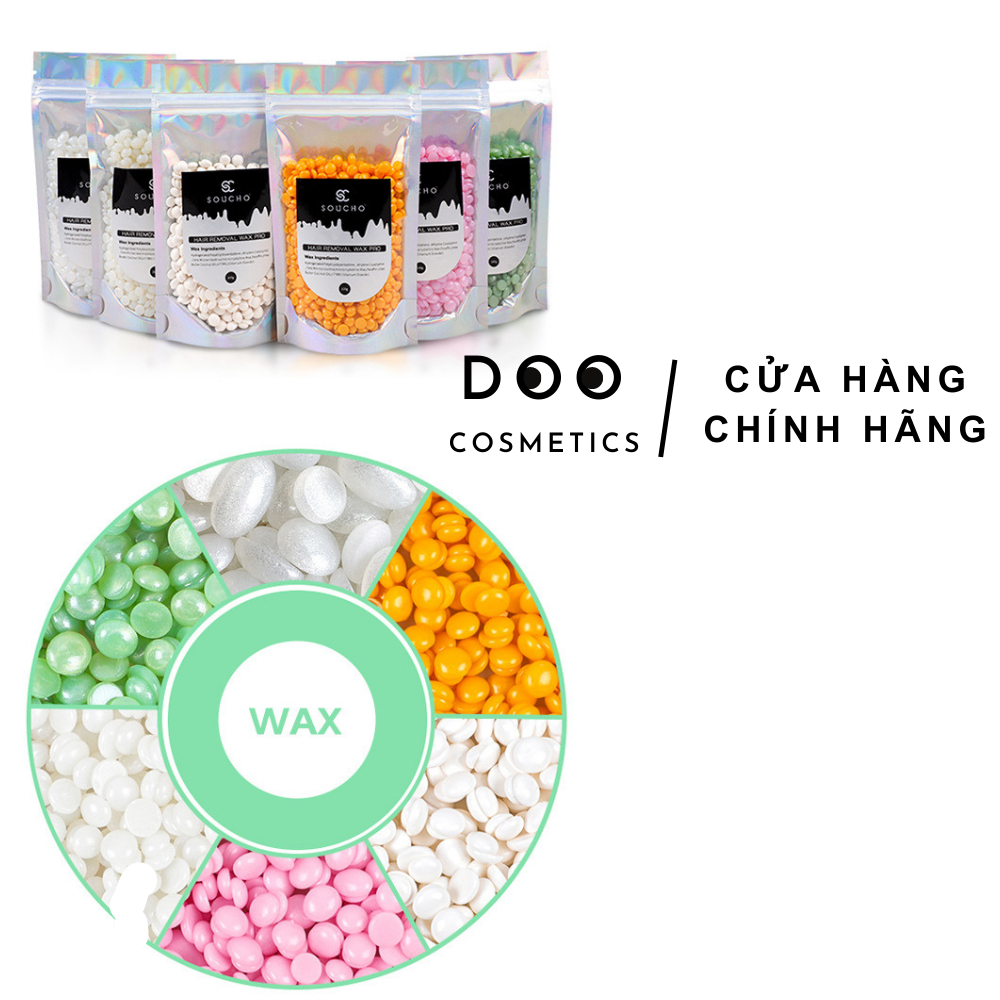 Sáp wax nóng nhũ hồng siêu bám lông, wax lông nách lông chân râu bikini, an toàn cho da.