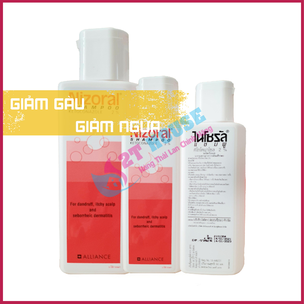 Dầu gội đầu giảm gàu/ngứa da dầu/nấm tóc Niz Thái Lan oral chai 50ml/100ml 2T House Shop Hàng Thái Lan Nội Địa