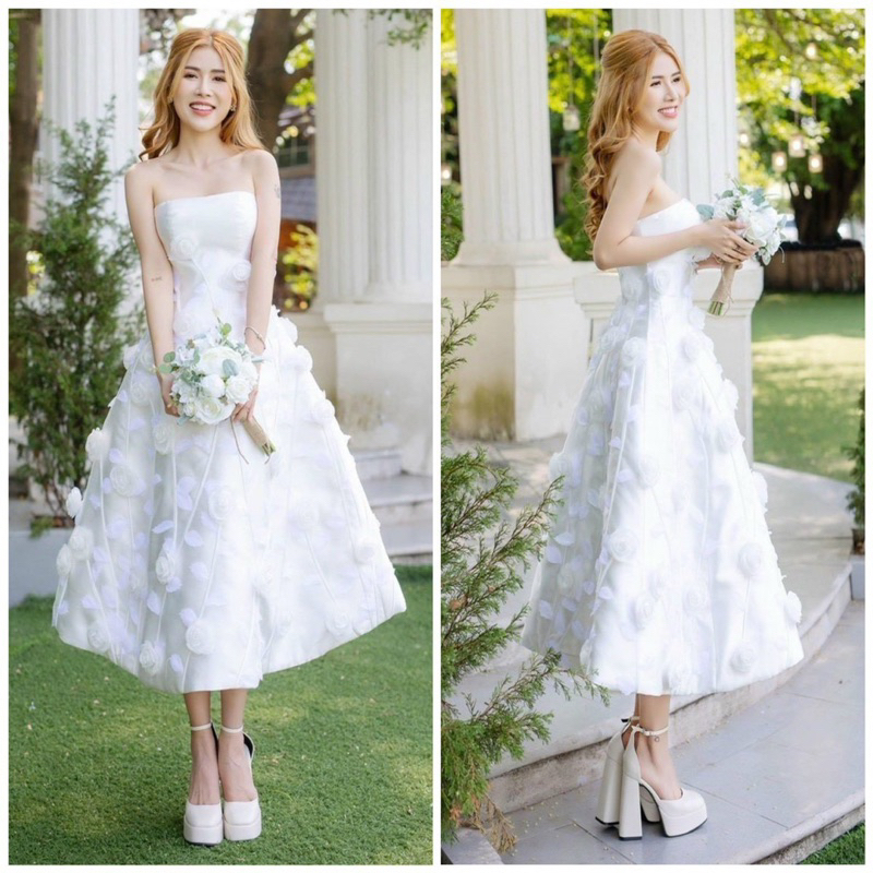 Đầm xoè công chúa kết bông hoa cao cấp rất đẹp - size S/M/L