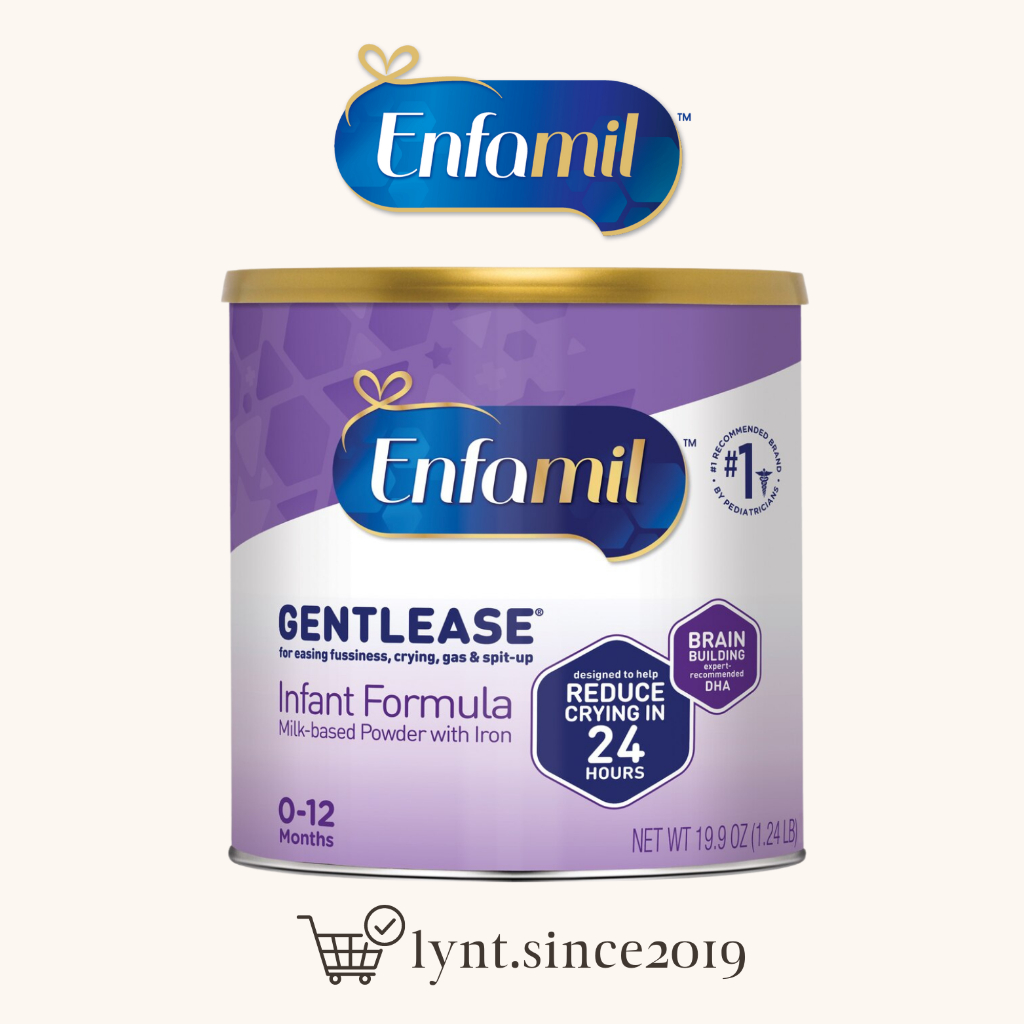[Hàng Mỹ, đi air] Sữa Enfamil hỗ trợ tiêu hoá cho trẻ từ 0-12 tháng Enfamil Gentlease Infant Formula 352g/ 564g