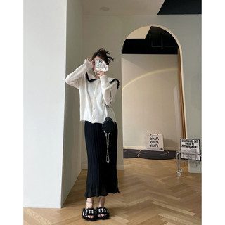 Váy midi dập ly trắng lụa HQ mềm rủ