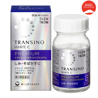 viên uống trắng da transino white c premium nhật bản 180v 30 ngày