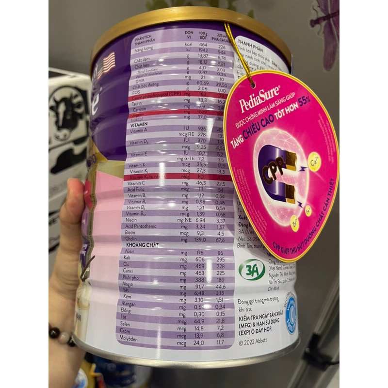 Sữa bột Pediasure 1,6kg