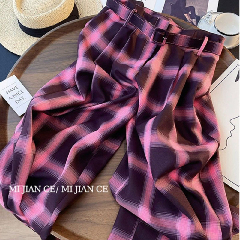 Quần Kẻ Ô Siêu Xinh