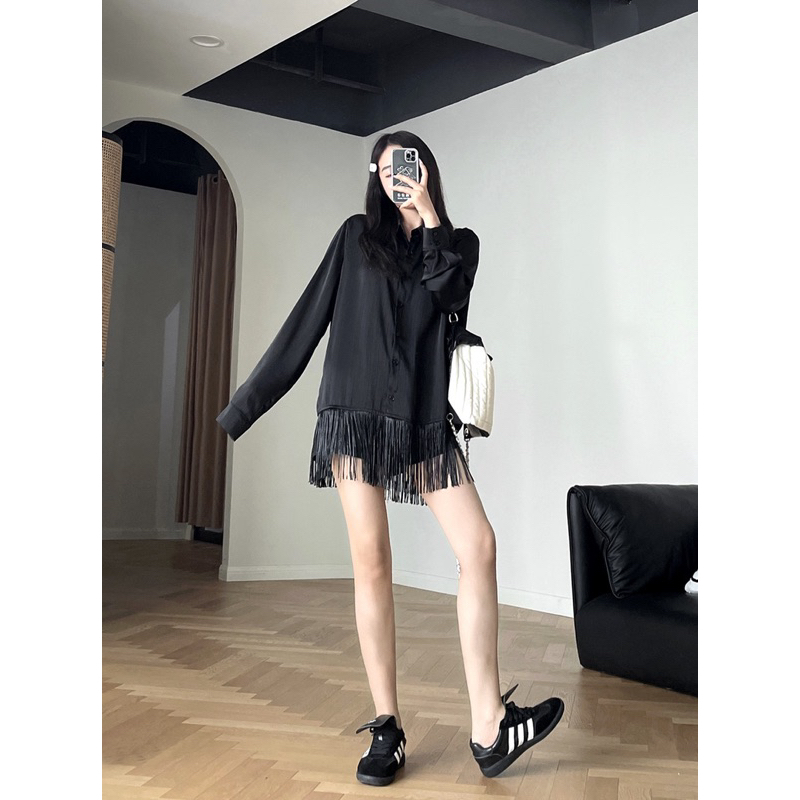 Áo sơ mi lụa tơ cao cấp