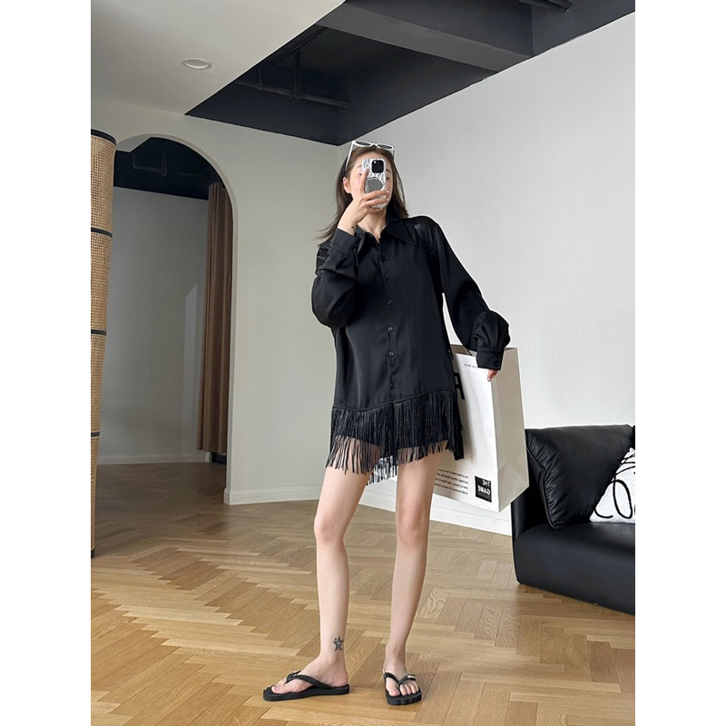 Áo sơ mi lụa tơ cao cấp