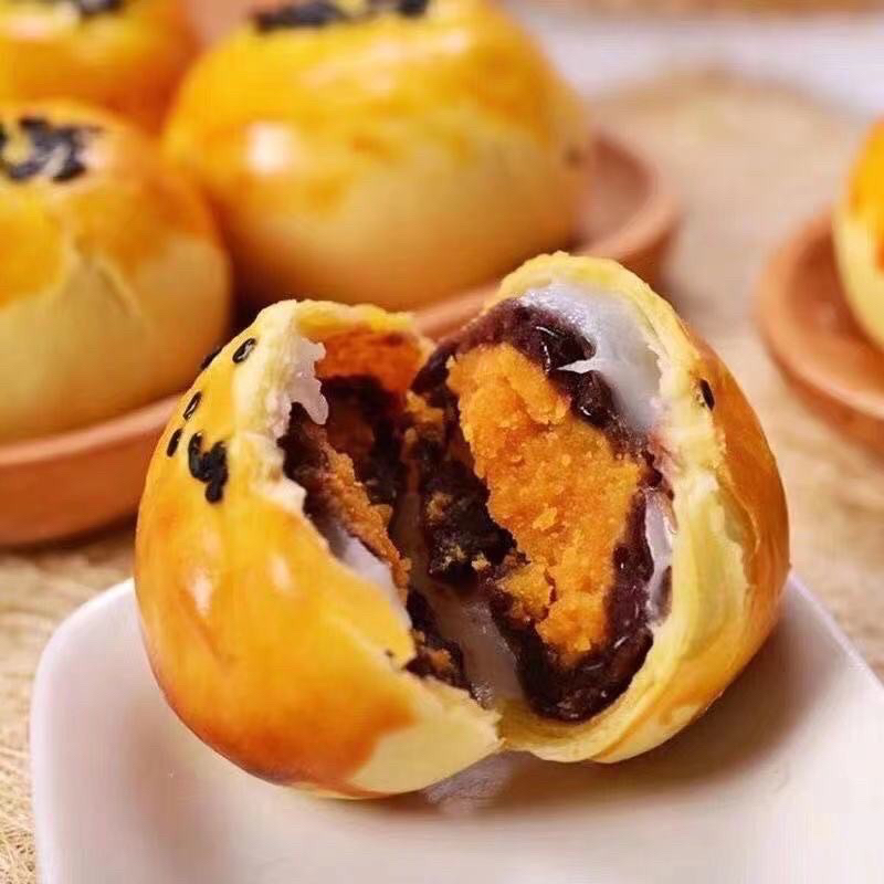 GÓI 310gr BÁNH NƯỚNG CUỘN TRỨNG MUỐI  LAOBINGDIAN