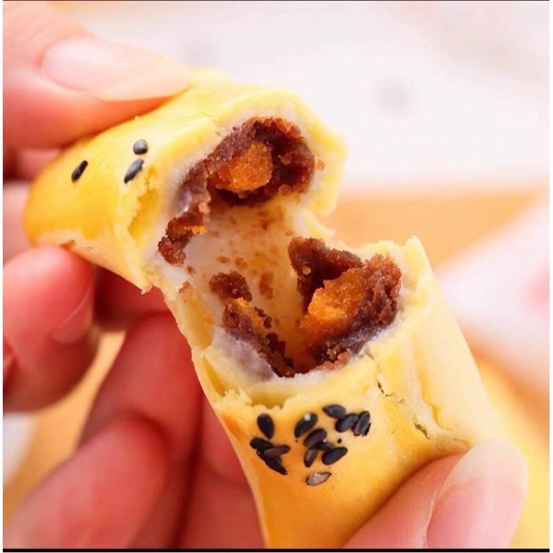 GÓI 310gr BÁNH NƯỚNG CUỘN TRỨNG MUỐI  LAOBINGDIAN