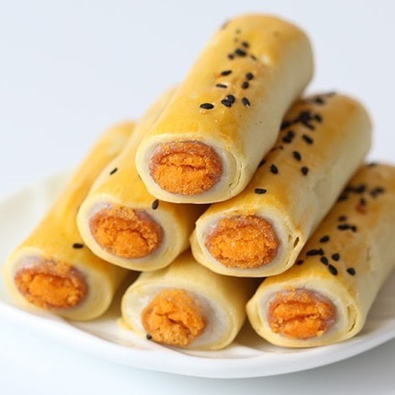 GÓI 310gr BÁNH NƯỚNG CUỘN TRỨNG MUỐI  LAOBINGDIAN