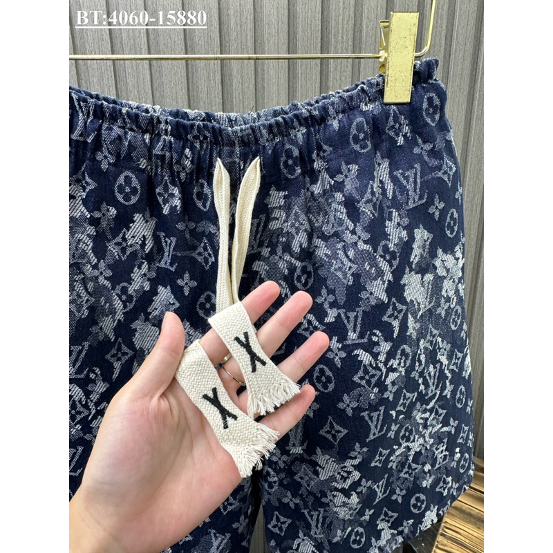 Quần ngố đùi vải bò thô gai bản SUPPER hàng QC cao cấp