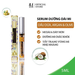 Serum dưỡng mi Mocotics chính hãng ( chiết xuất từ dừa, olive, argan nguyên chất ) hiệu quả rõ rệt sau 3 tuần 5ml