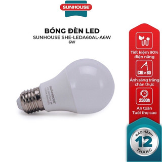 Bóng đèn led thân nhôm she-leda60al-a6w,a6ww