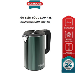 Ấm siêu tốc 3 lớp 1.8L SUNHOUSE MAMA SHD1389 - Bảo hành 24 tháng