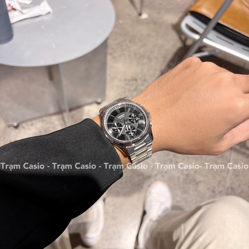 Đồng hồ Casio Nam MTP-1375D-1A màu đen hàng REAL