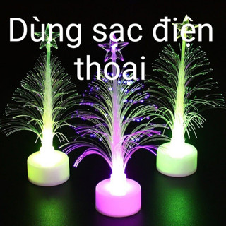 Đèn trang trí hình cây thông nhấp nháy dùng sạc điện thoại