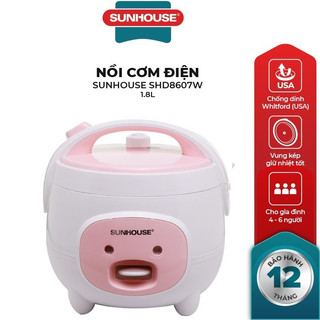 Nồi cơm điện sunhouse 1.8l shd8607w